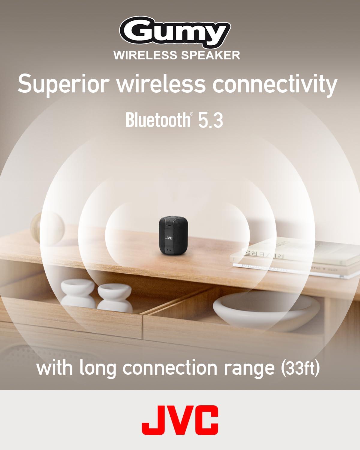 JVC JVC Portable Gumy Wireless Speakers Bundle with Surround Sound, Bluetooth 5.3, TWS Capability, USB-C, 15 and 16 Hour Battery Life