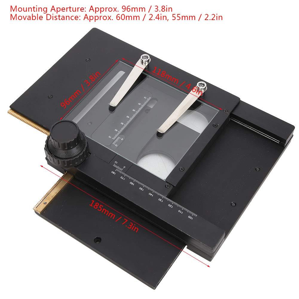 ASHATA Professional XY Gliding Table Manual Stage Removable for Stereo Digital Microscopes