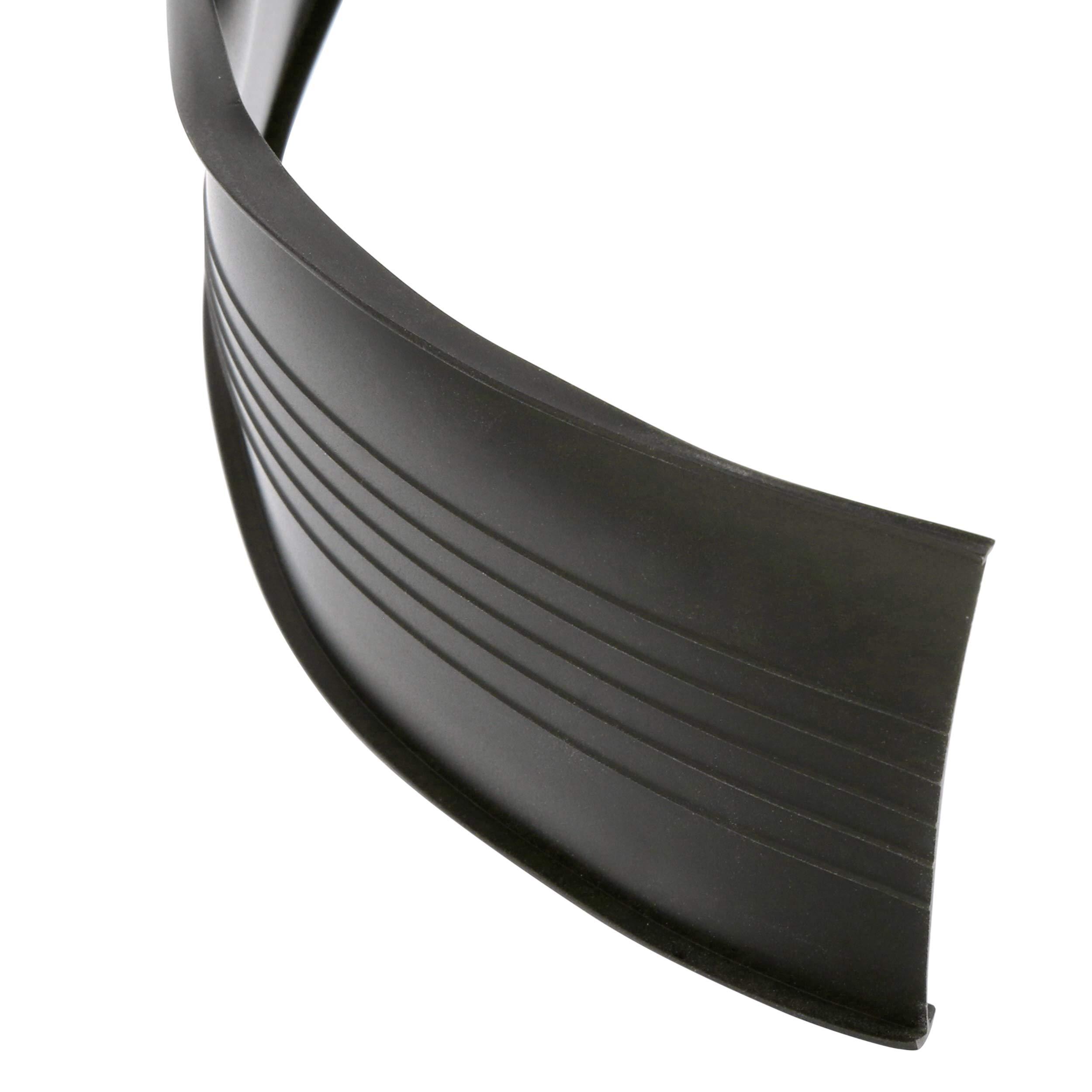 Frost King Frost King RV18 Vinyl 2-Car Garage Door Bottom Weather-Seal Replacement, Black