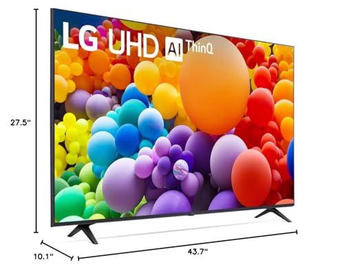 LG LG 50UT7570PUB 50-Inch UT75 Series LED Smart TV 4K (2024) Bundle with Deco Gear 2X 4K HDMI 2.0 Cable w/Copper Conductors & CPS Exclusive 26 Month Protection Pack (BEACH-CPS-26500)