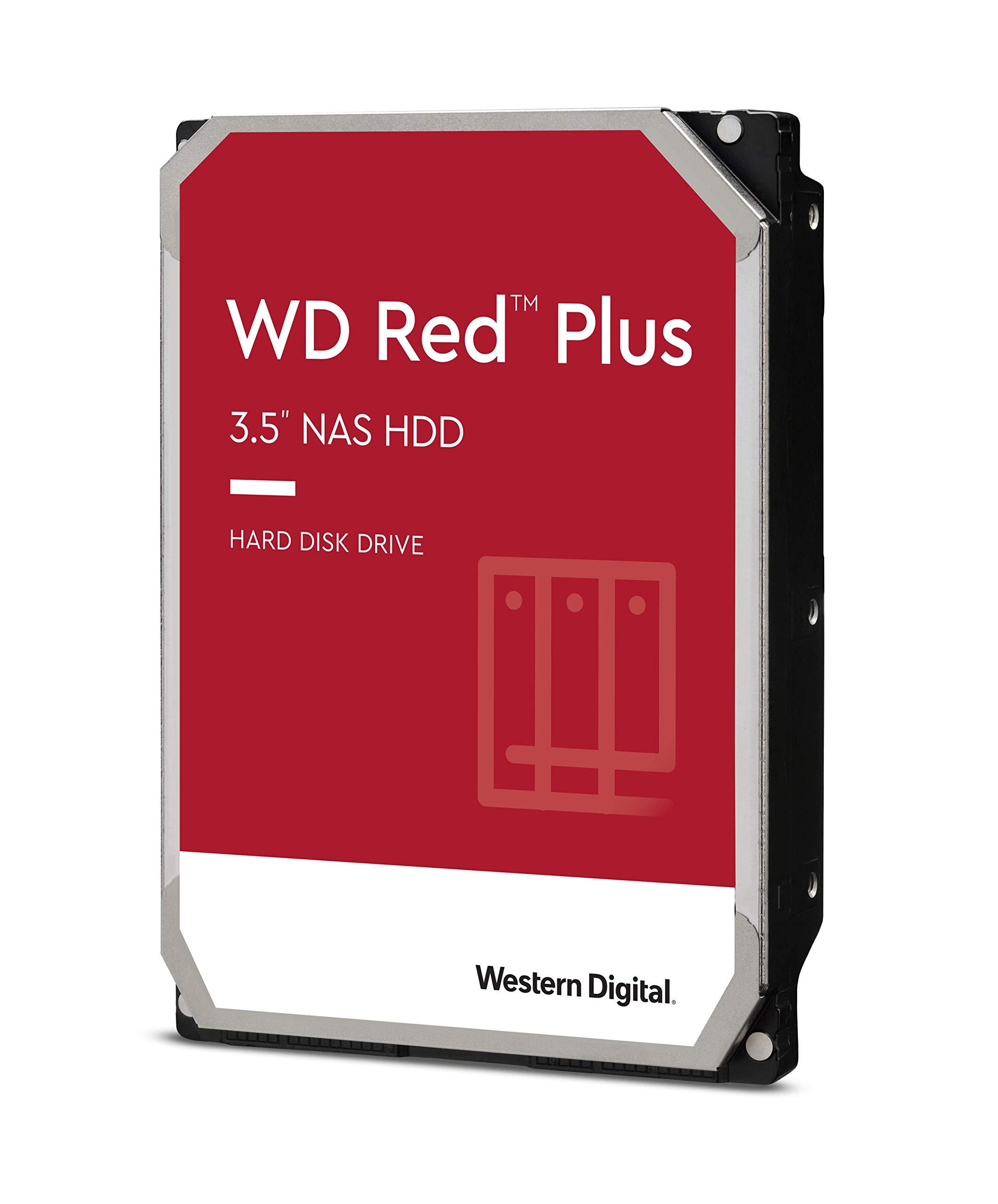 Western Digital Western Digital 3TB WD Red Plus NAS Internal Hard Drive HDD - 5400 RPM, SATA 6 Gb/s, CMR, 256 MB Cache, 3.5\" -WD30EFPX