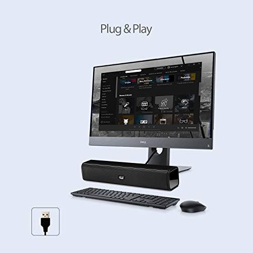 Adesso Adesso Xtream S5 USB Sound Bar Speaker for PC Desktop 5W x 2, Black