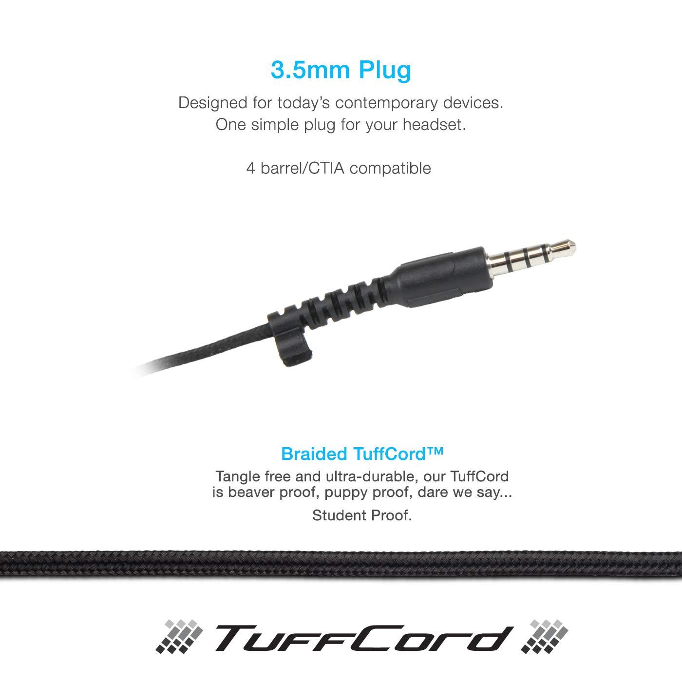 Cyber Acoustics Cyber Acoustics Lightweight 3.5mm Headphones - 20 Pack - Great for use with Cell Phones,Tablets, Laptops, PCs, Macs (ACM-4004-20)