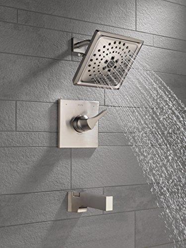 DELTA FAUCET DELTA FAUCET T14474-SS, Stainless Zura Monitor 14 Series H2Okinetic Tub and Shower Trim