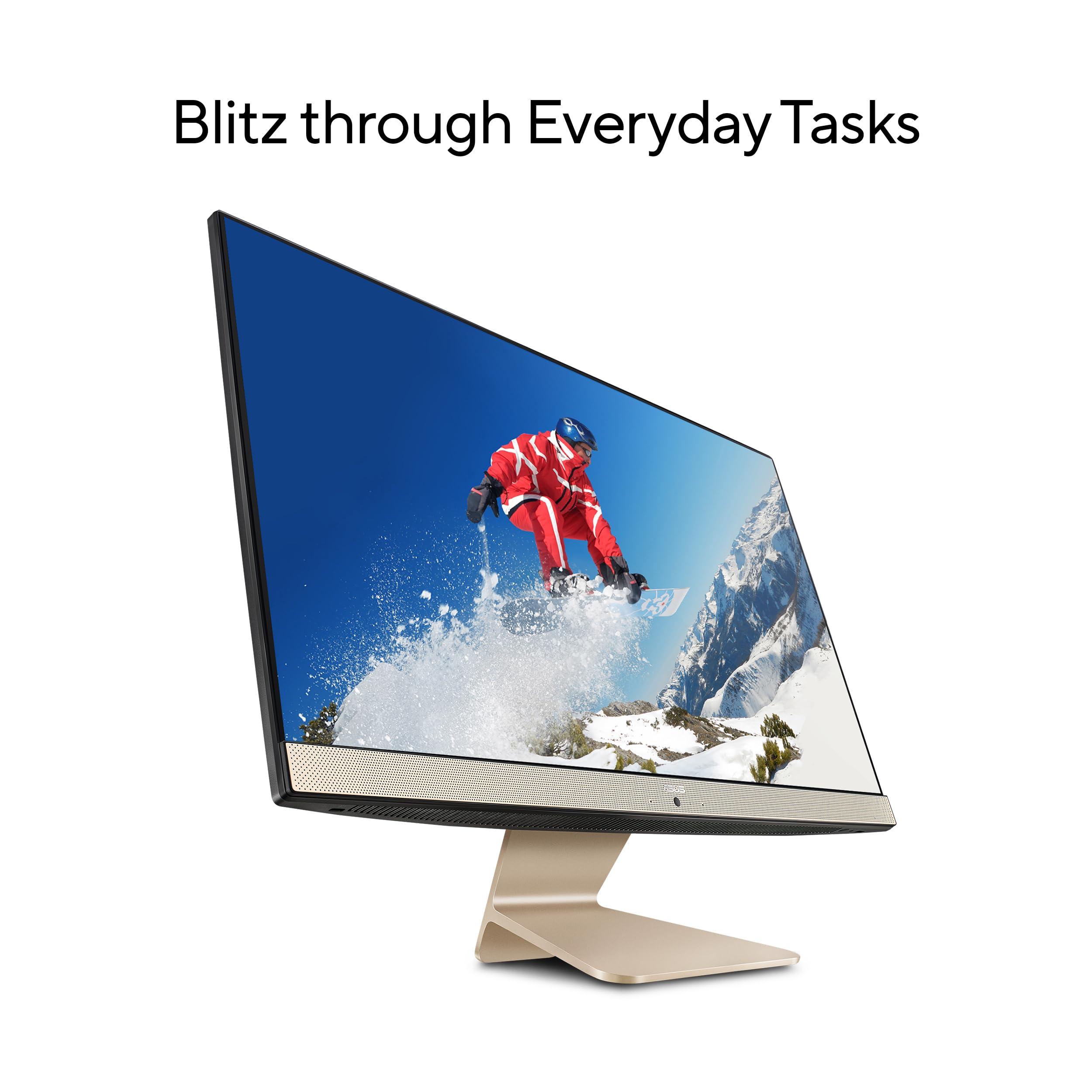 ASUS ASUS AiO M3400 All-in-One Desktop PC, 23.8-inch Full HD Anti-Glare Display, AMD Ryzen 5 5625U Processor, 8GB DDR4 RAM, 512GB NVMe PCIe, Windows 11 Home, Kensington Lock, M3400WYA-DH503