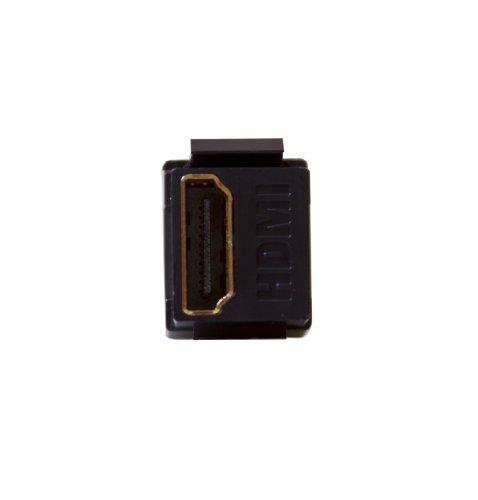 Leviton Leviton 40834-E Feed Through, QuickPort HDMI Connector, Black