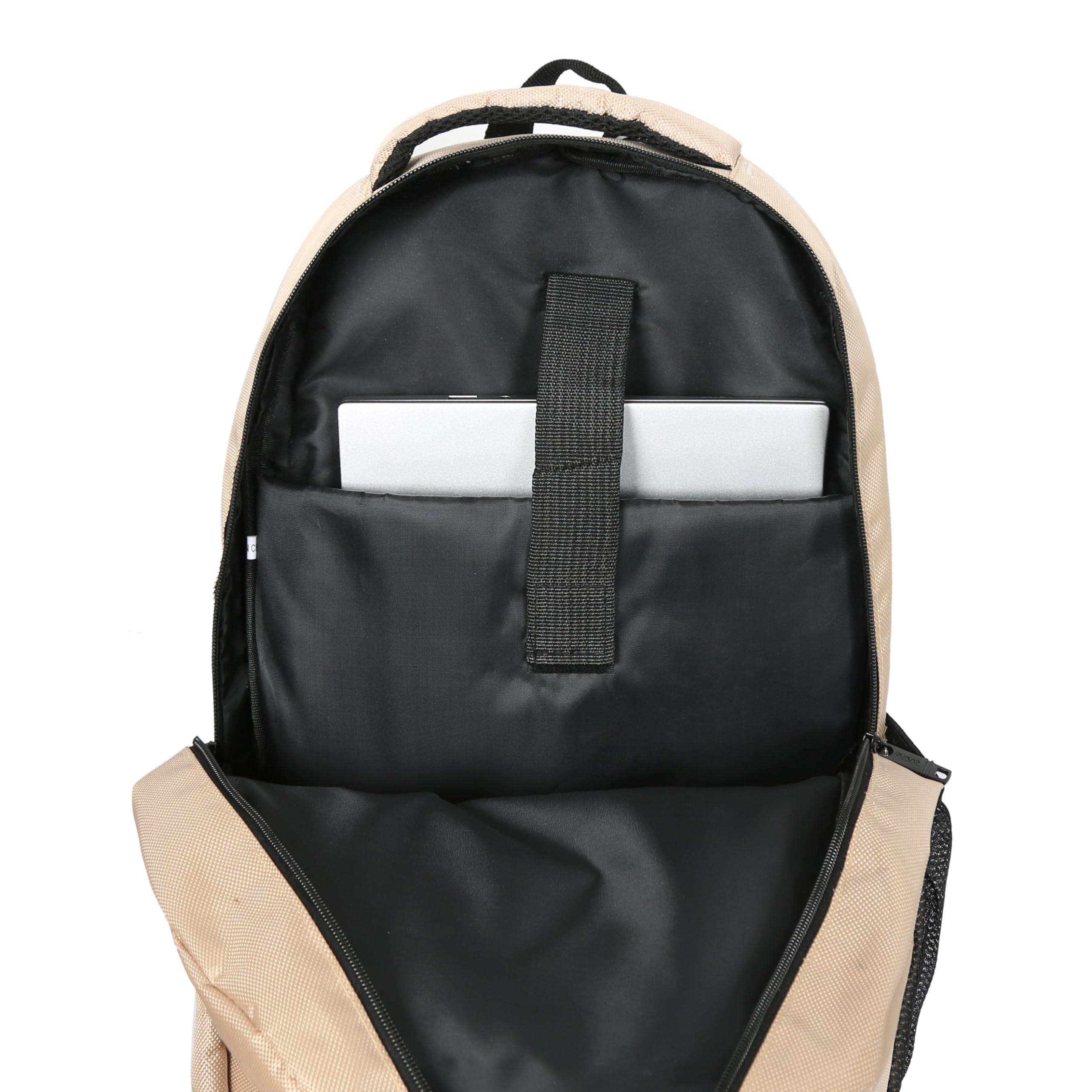 DUKAP DUKAP NORIC Executive Travel Backpack with 15.6-inch Laptop Pouch | Comfortable Carrying with Reinforced Straps, Water Resistant and Heavy-Duty Bag | Sand