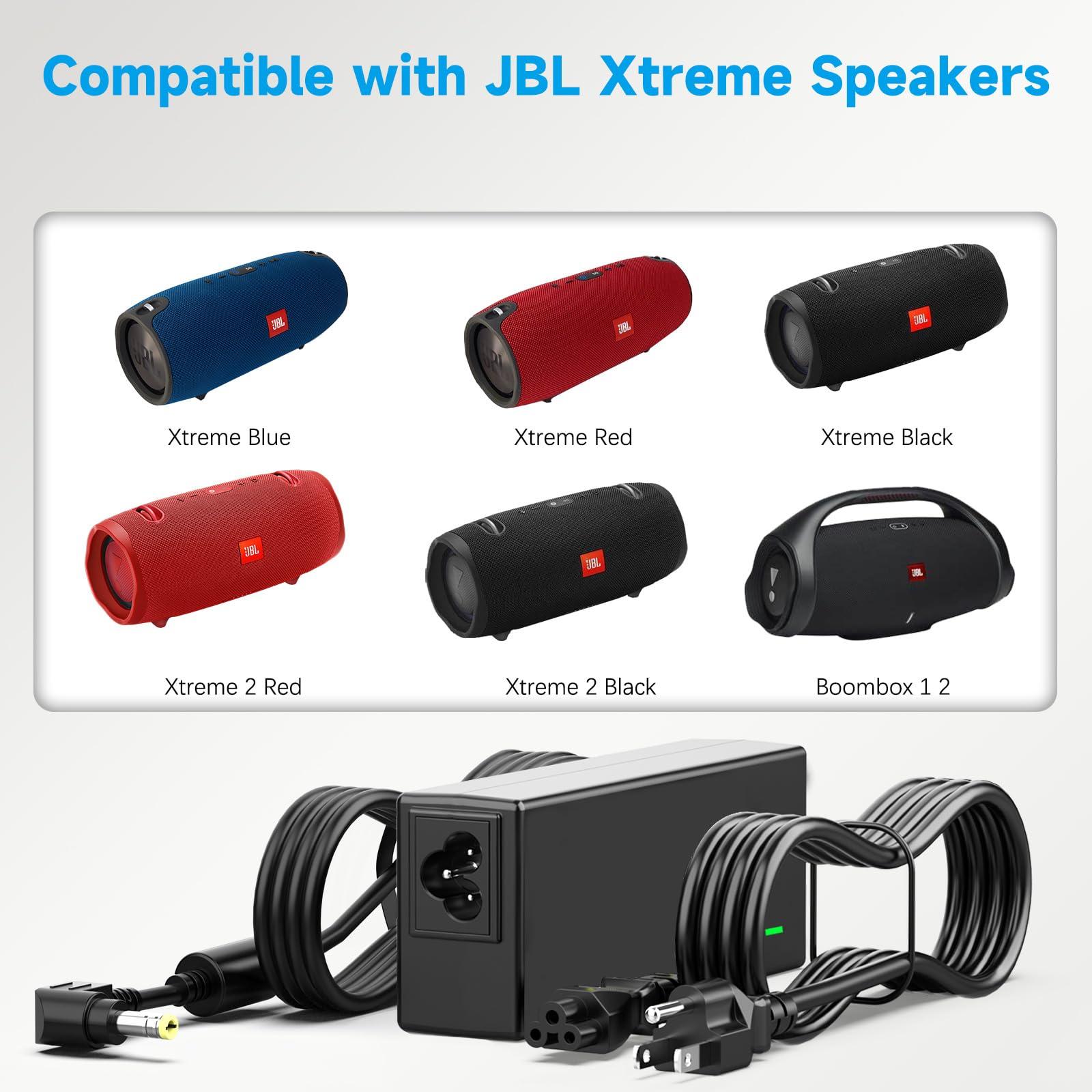 LJO-EEIH 19V Charger for JBL Xtreme, Xtreme 2, Xtreme Portable, Extreme, Extreme 2, JBL Boombox 1 2 Wireless Bluetooth Boost TV Speaker Charger Power Cord