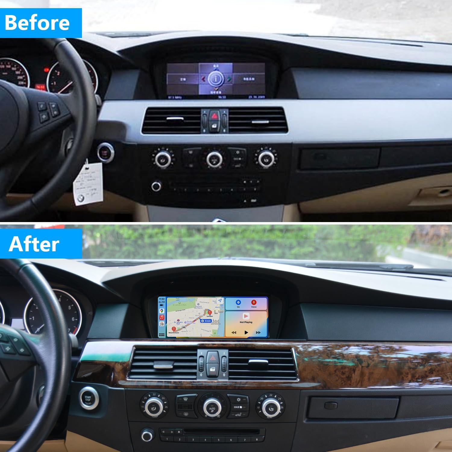 PEMP PEMP 8.8" Linux Screen for BMW E60 E90 CCC Wired and Wireless CarPlay Retrofit Android Auto Display Mirror Link Car Radio Bluetooth Video Player Head Unit (2005-2010)