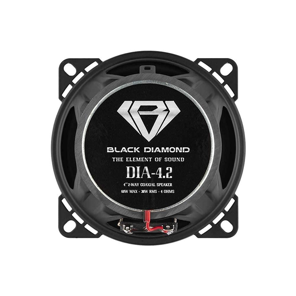 BLACK DIAMOND BLACK DIAMOND DIA-4.2 4\" Coaxial Speaker 2 Way 60 Watts 4-Ohm - Sold in Pairs