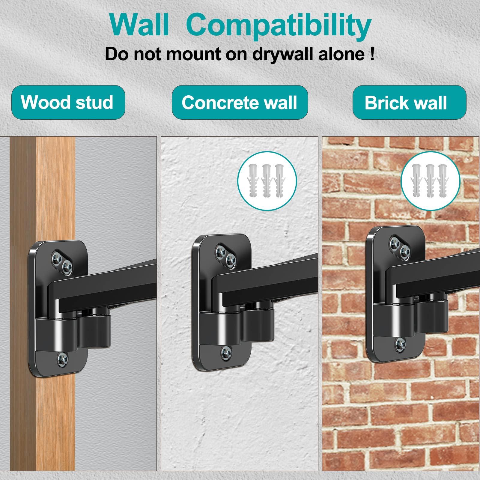 MOUNT PRO MOUNT PRO Dual Monitor Wall Mount for 13 to 32 Inch Computer Screens and Universal Non-VESA Monitor Mount Adapter