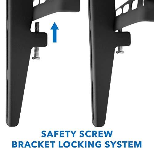 Mount-It! Mount-it! Slim Tilting TV Wall Mount Bracket | Low Profile Tilt TV Mount for Samsung, Sony, Vizio, TCL, LG, Sharp 32 to 65 Inch LCD/LED/4K TVs