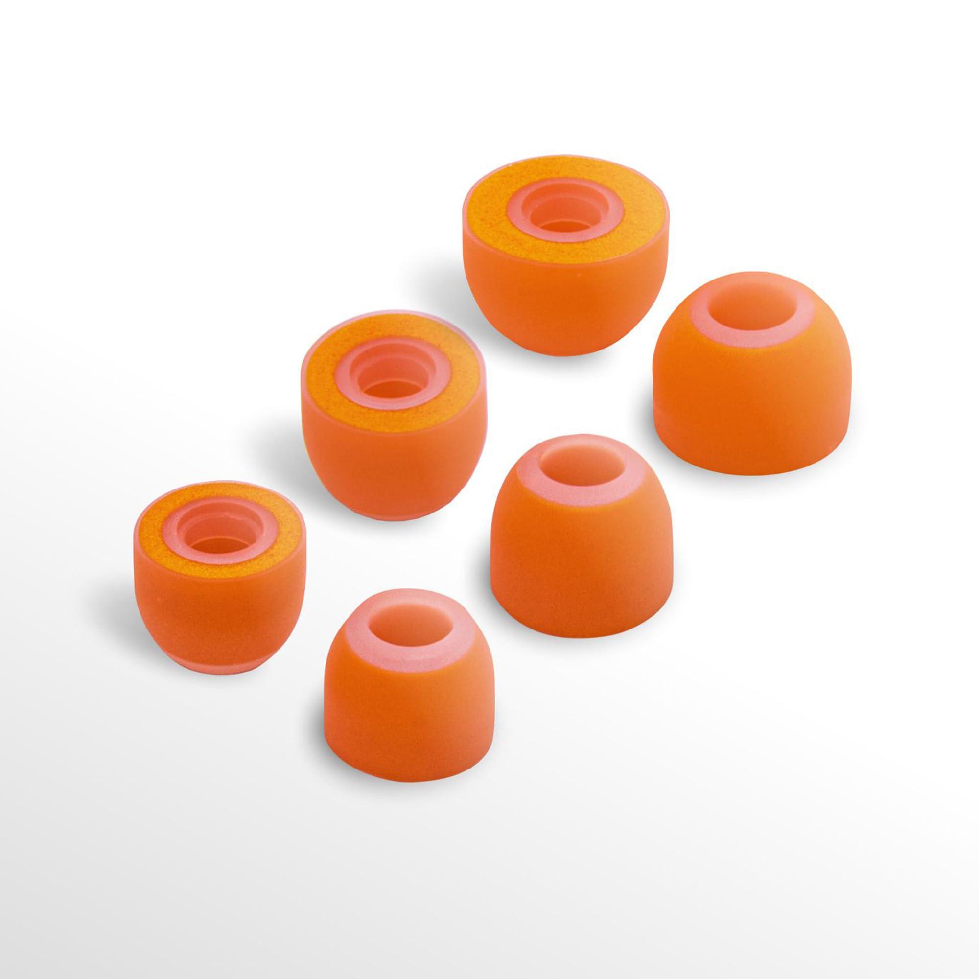 Symbio SYMBIO W New Improved Ear Tips Hybrid Design: Soft Memory Foam Core & Silicone Outside. Comfortable Fit, Longer Life - 3 Pairs (Small/Medium/Large)