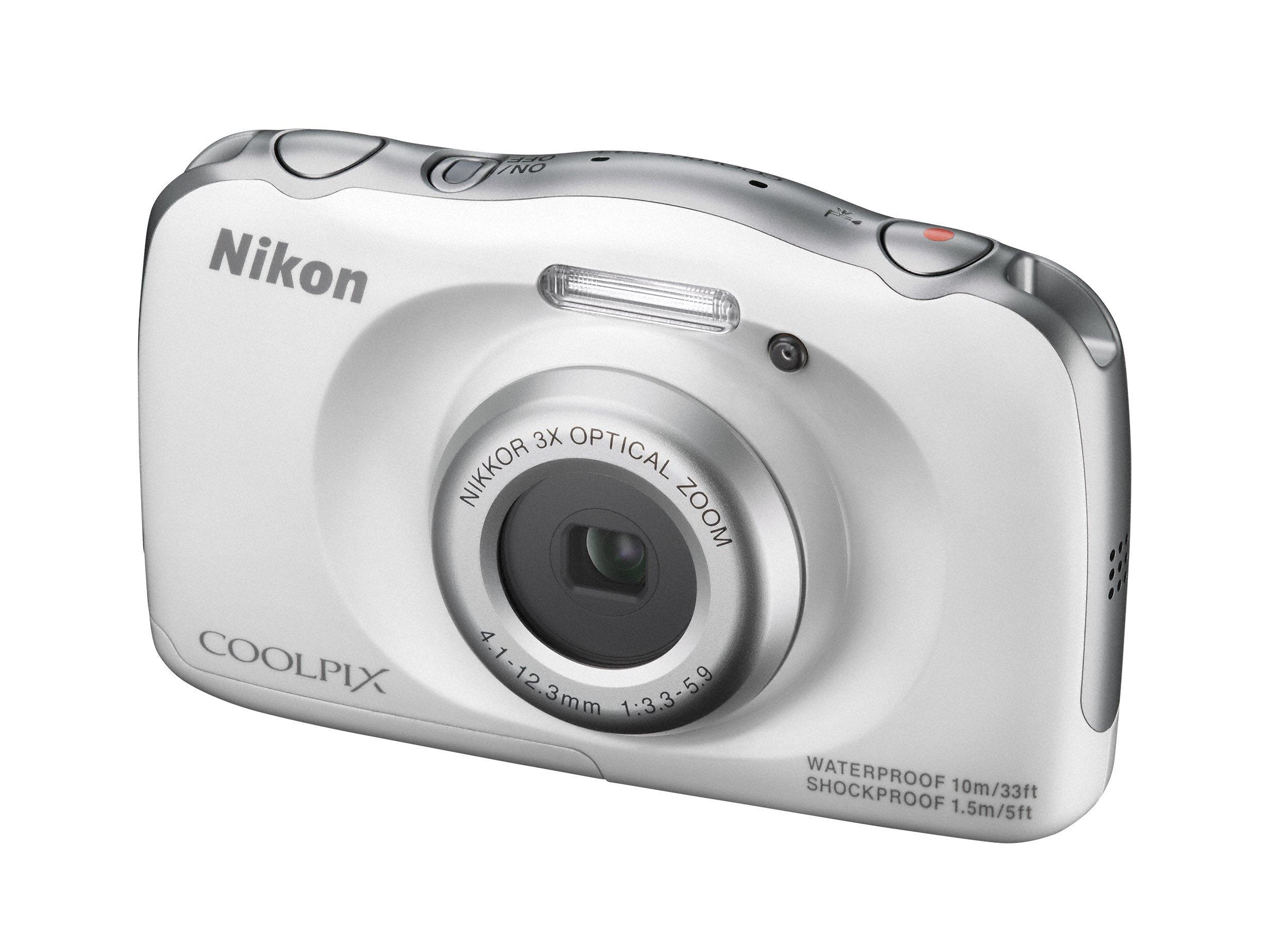 Nikon Nikon COOLPIX S33 Waterproof Digital Camera (White) - International Version (Renewed)