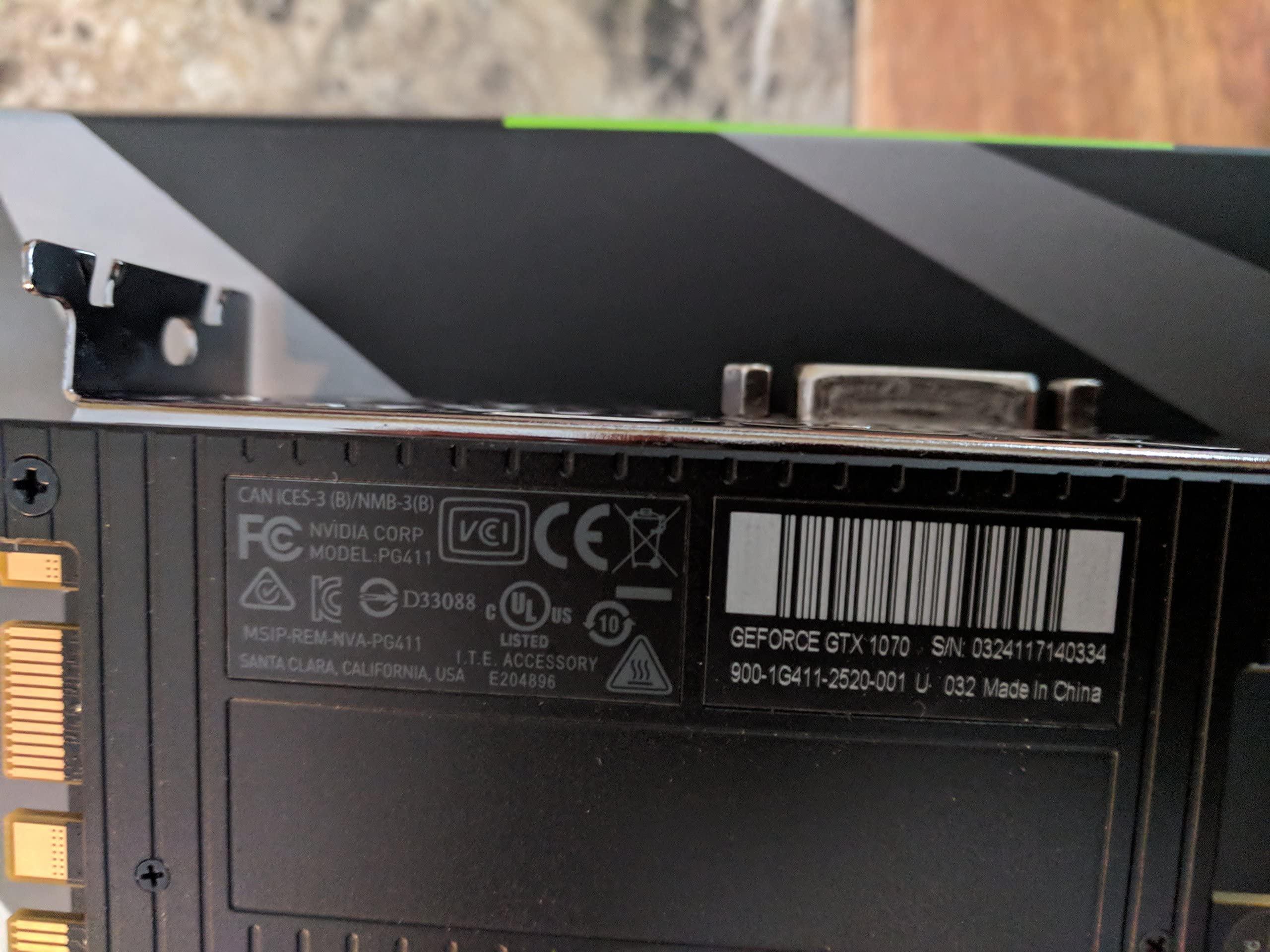 NVIDIA Nvidia GeForce GTX 1070 Founders Edition (Renewed)