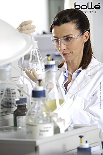 Bolle Safety Bollé Safety 40113, Rush Safety Glasses, Translucent Frame, Clear HD Hydrophobic Lenses