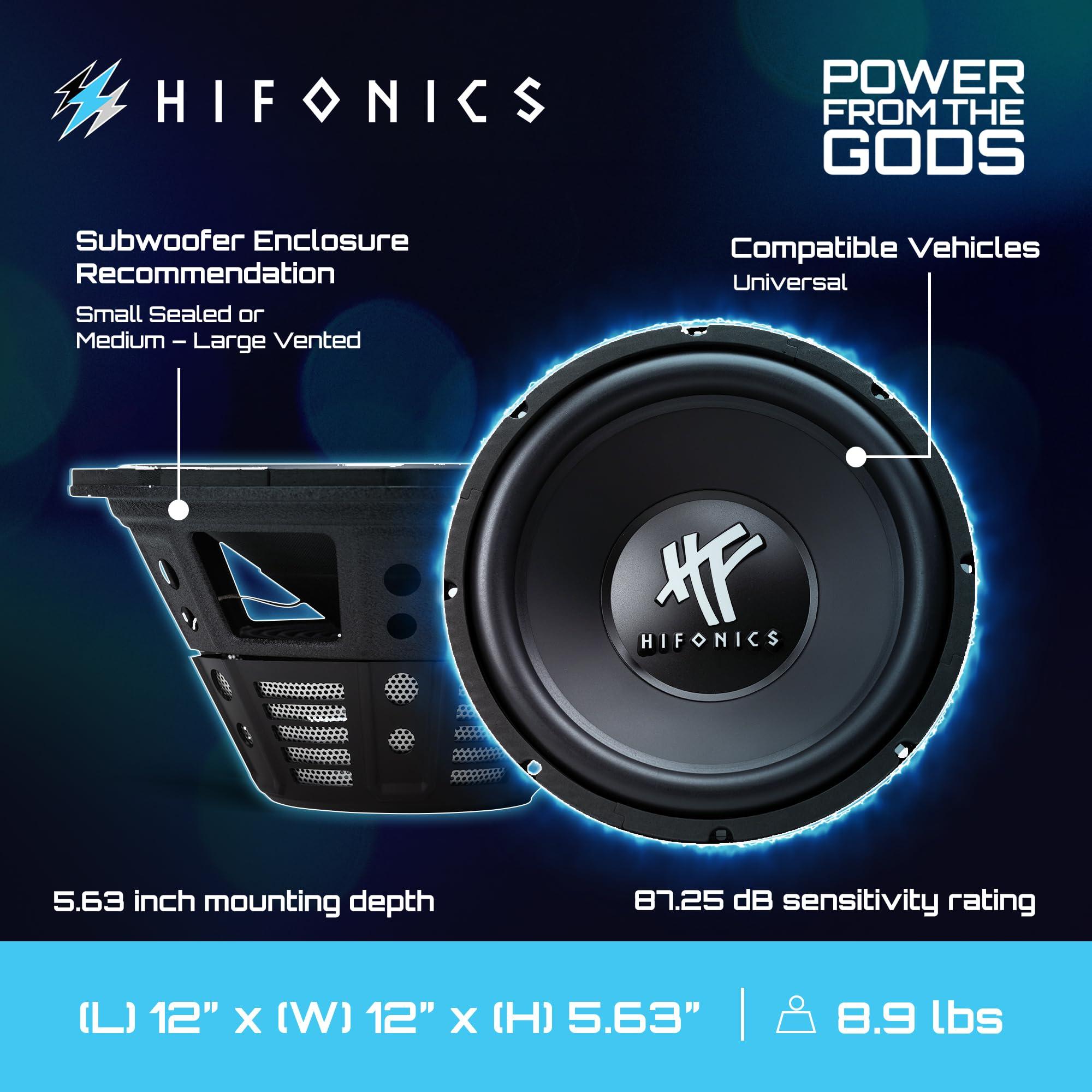 Hifonics Hifonics 4 HFX12D4 12\" 2400W Car Audio DVC Subwoofers Power Bass Subwoofers