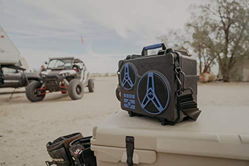 ECOXGEAR ECOXGEAR: EcoJourney Bluetooth Speaker with Dry Storage 50+ Hours of Playtime 100% Waterproof IP67 Rugged and Loud(Gray)