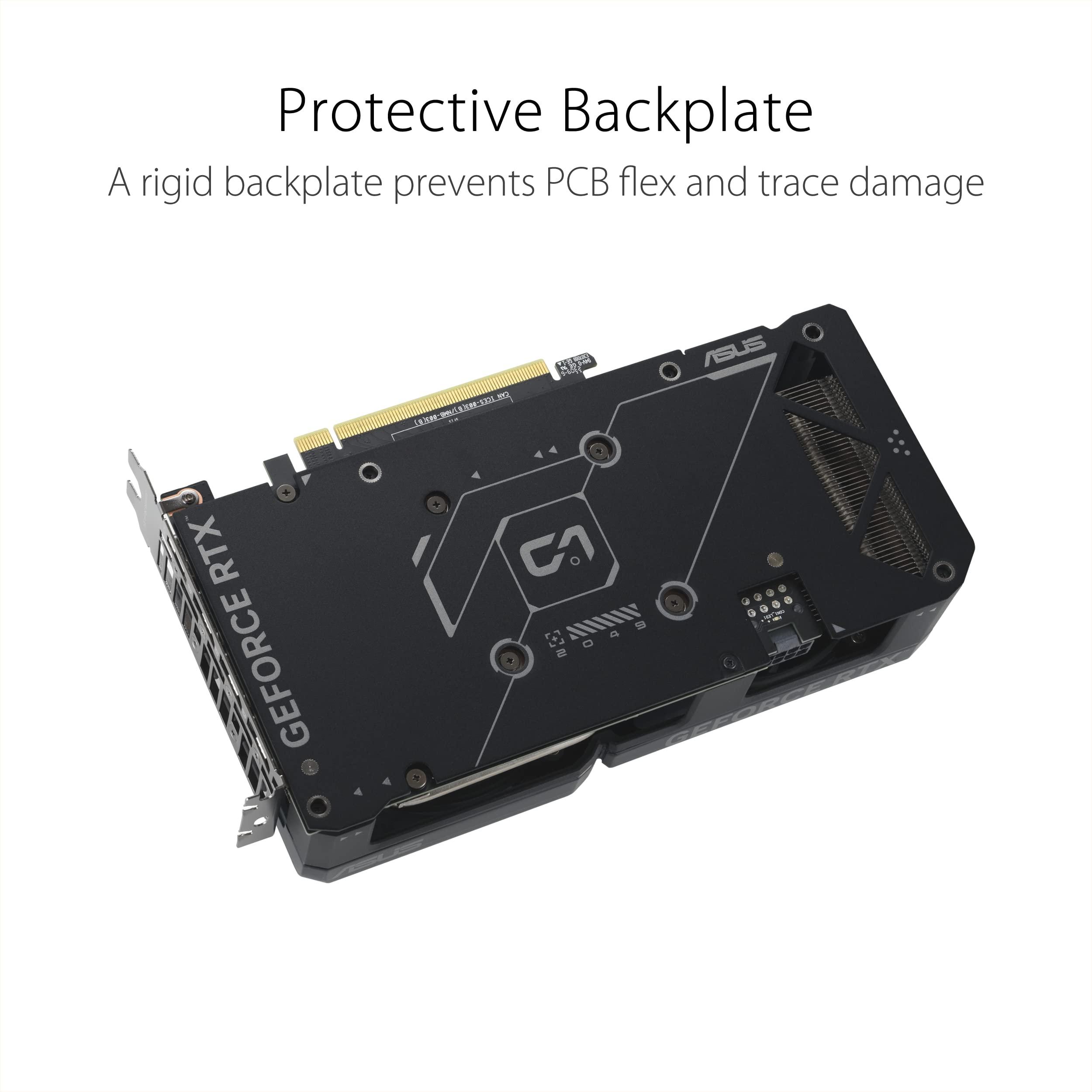 ASUS ASUS Dual GeForce RTX 4060 Ti OC Edition 8GB GDDR6 (PCIe 4.0, 8GB GDDR6, DLSS 3, HDMI 2.1, DisplayPort 1.4a, Axial-tech Fan Design, 0dB Technology, and More)