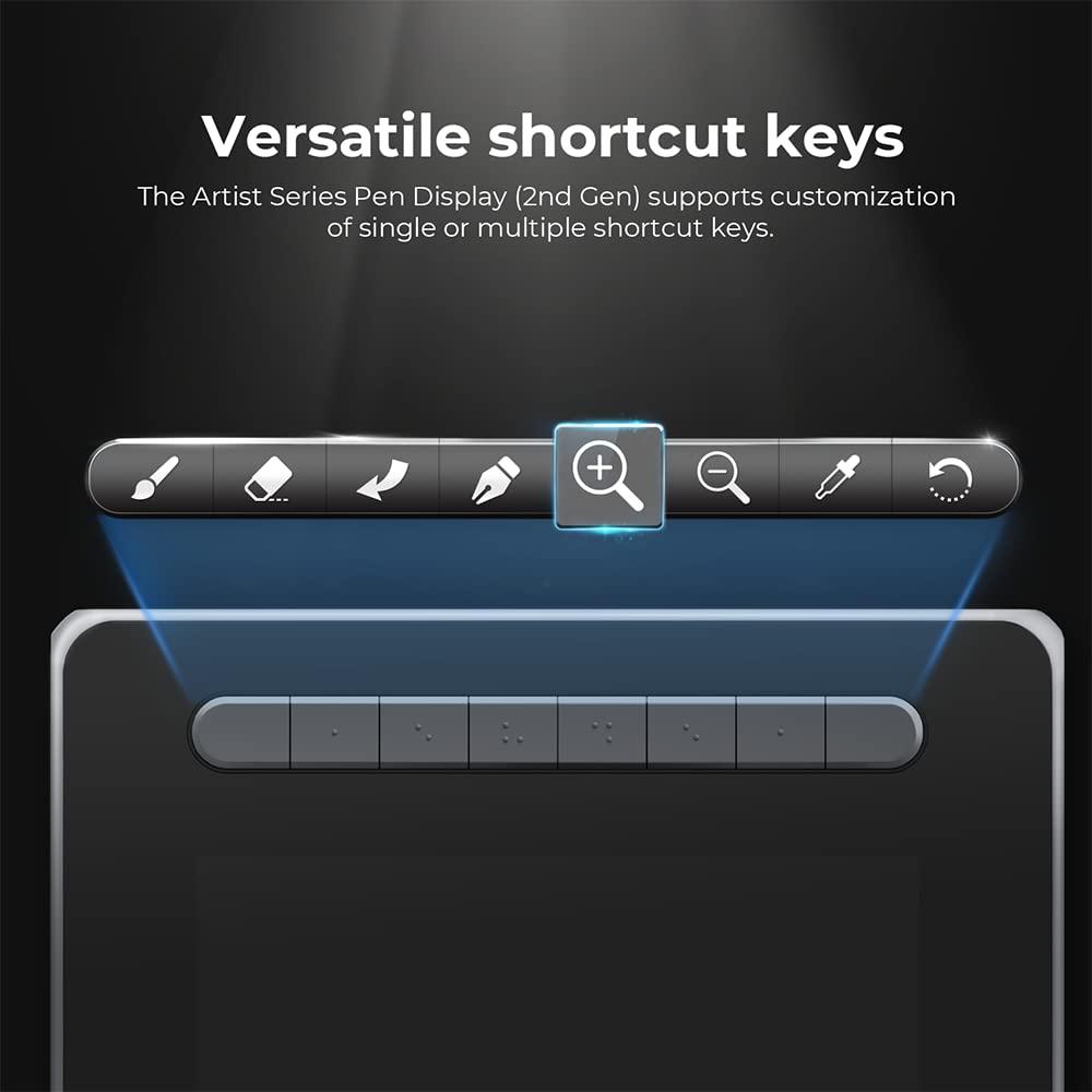 XP-PEN XPPen Drawing Tablet with Screen, 12 inch Graphics Tablets Artist 12 2nd, Digital Drawing Pad with X3 Stylus,127% sRGB Full Laminated Drawing Monitor Display for Art Design & Video Editing (Black)