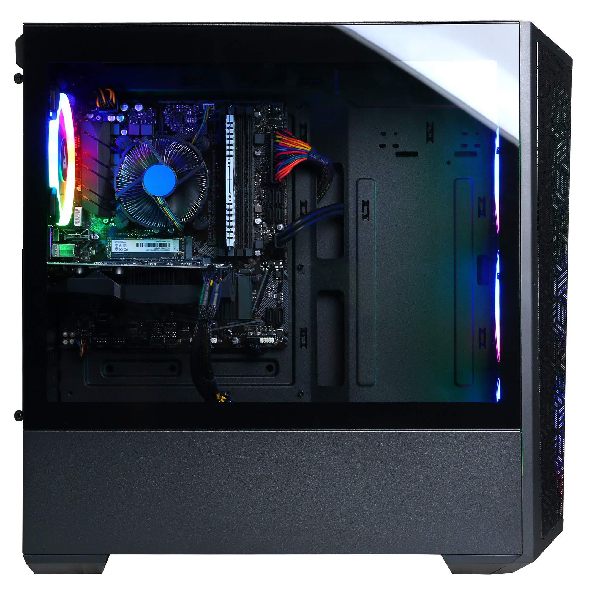 CyberpowerPC CYBERPOWERPC Gamer Xtreme VR Gaming PC, Intel Core i5-11400F 2.6GHz, 8GB DDR4, GeForce RTX 2060 6GB, 500GB NVMe SSD, WiFi Ready & Win 11 Home (GXiVR8060A11)