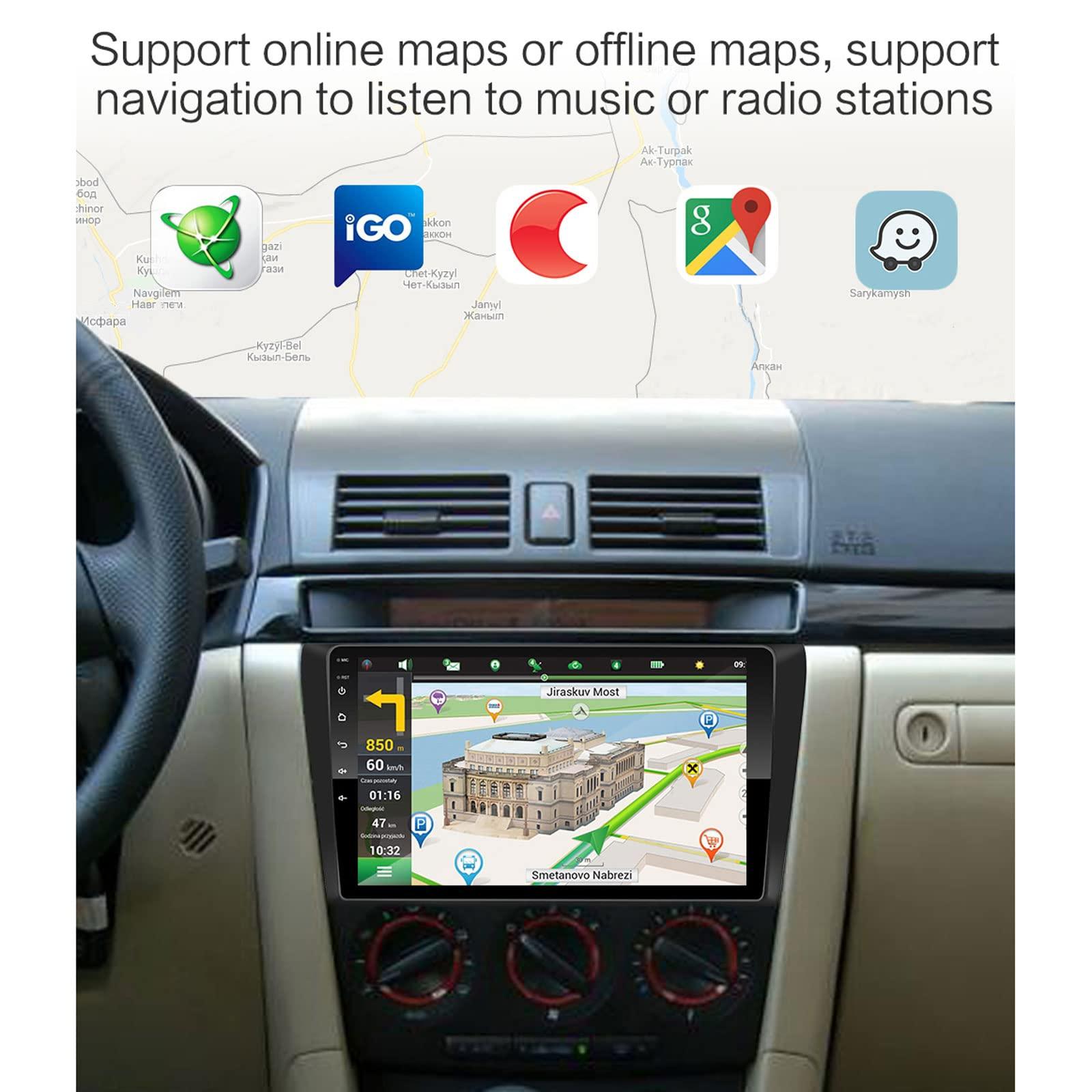 WDXSFR WDXSFR Android 9.0 Car Stereo MP5 Player Head Unit 8 Inch Touchscreen with Backup Camera Car Radio, for Seat Leon 2005-2012, Support GPS/SWC/Bluetooth/Mirror Link/USB/WiFi/DAB+,M150 2g+32g