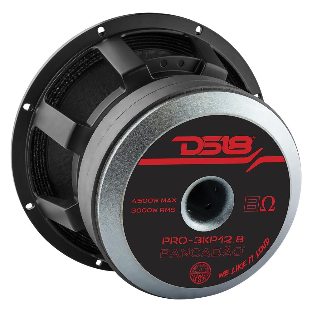 DS18 DS18 PRO-3KP12.8 PANCADO Mid-Bass Loudspeaker 12" 3000 Watts Rms 6000 Watts Max Power 8-Ohm - Powerful Midrange 12-inch Pro Car Audio