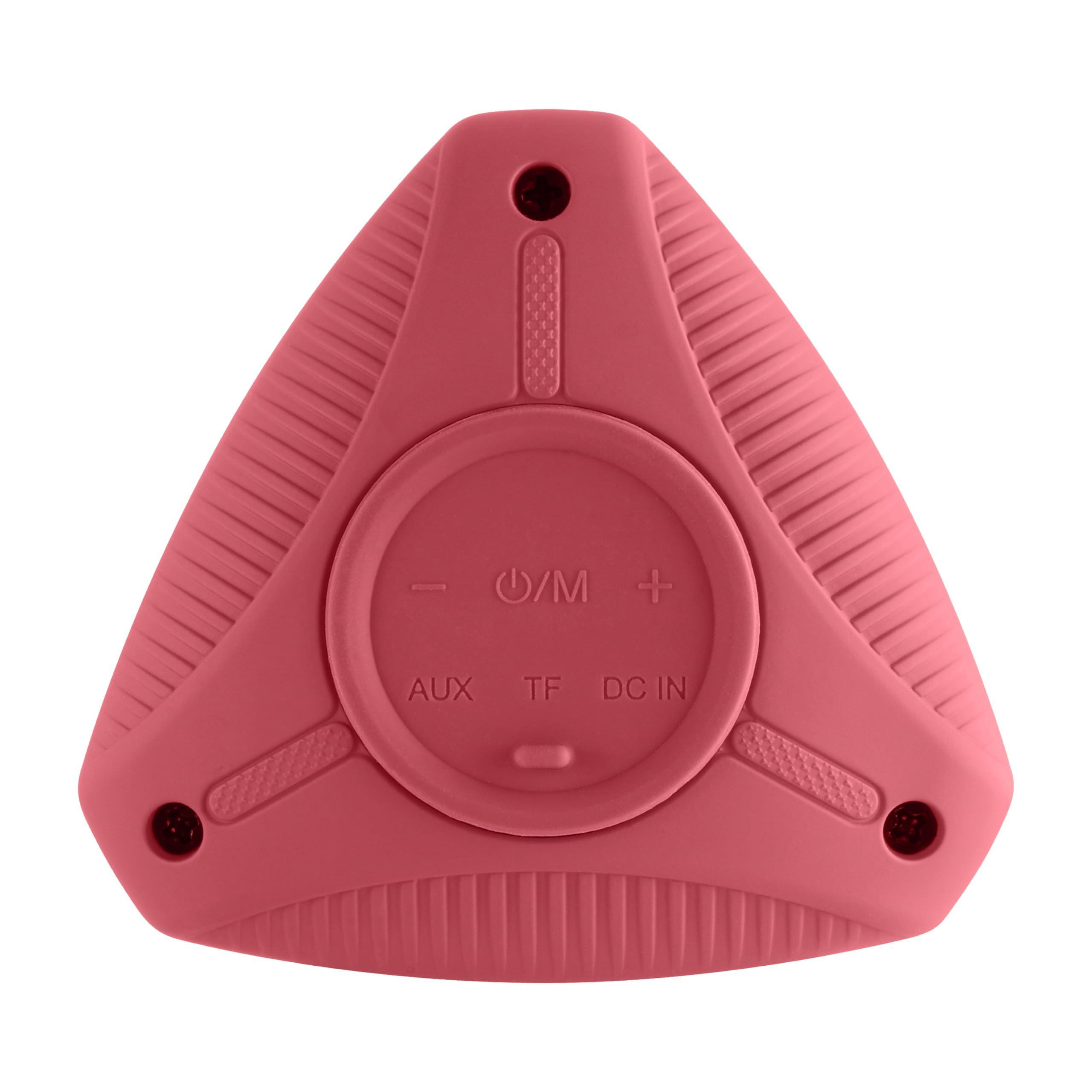 Supersonic Supersonic SC-1450IPX Water Resistant Portable Bluetooth TWS Speaker, IPX6 Water Resistant, Secure Pairing, Micro SD Card Slot, 3.5mm Input, Rechargeable, Convenient Wrist Band (Red)