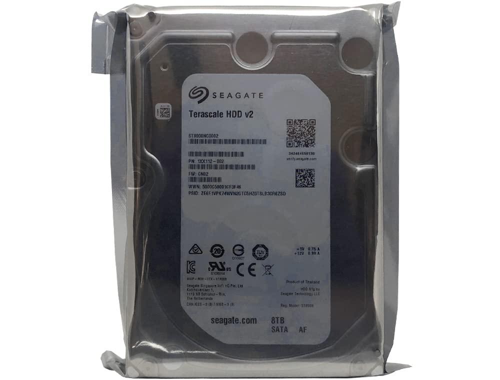 Seagate Seagate 8TB Terascale Enterprise HDD 7200RPM 256MB Cache SATA 6Gb/s 64MB Cache 3.5-Inch Internal Hard Drive (ST8000NC0002) (Renewed)