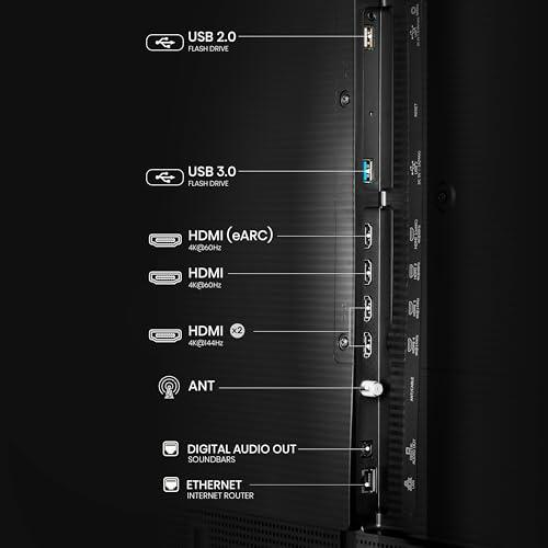 Hisense Hisense 65-Inch Class QLED 4K S7N CanvasTV Series Dolby Vision HDR Google Smart TV (65S7N, 2024 Model) - Art Mode, Anti-Glare Panel, Hi-Matte Display, Frame & UltraSlim Wall Mount Included, 144Hz
