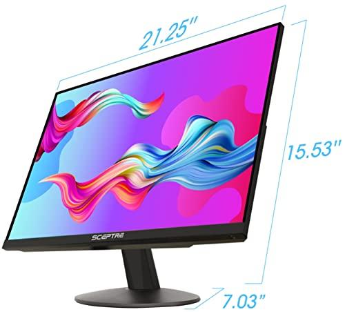 Sceptre Sceptre IPS 24-Inch Business Computer Monitor 1080p 75Hz with HDMI VGA Build-in Speakers, Machine Black (E248W-FPT)