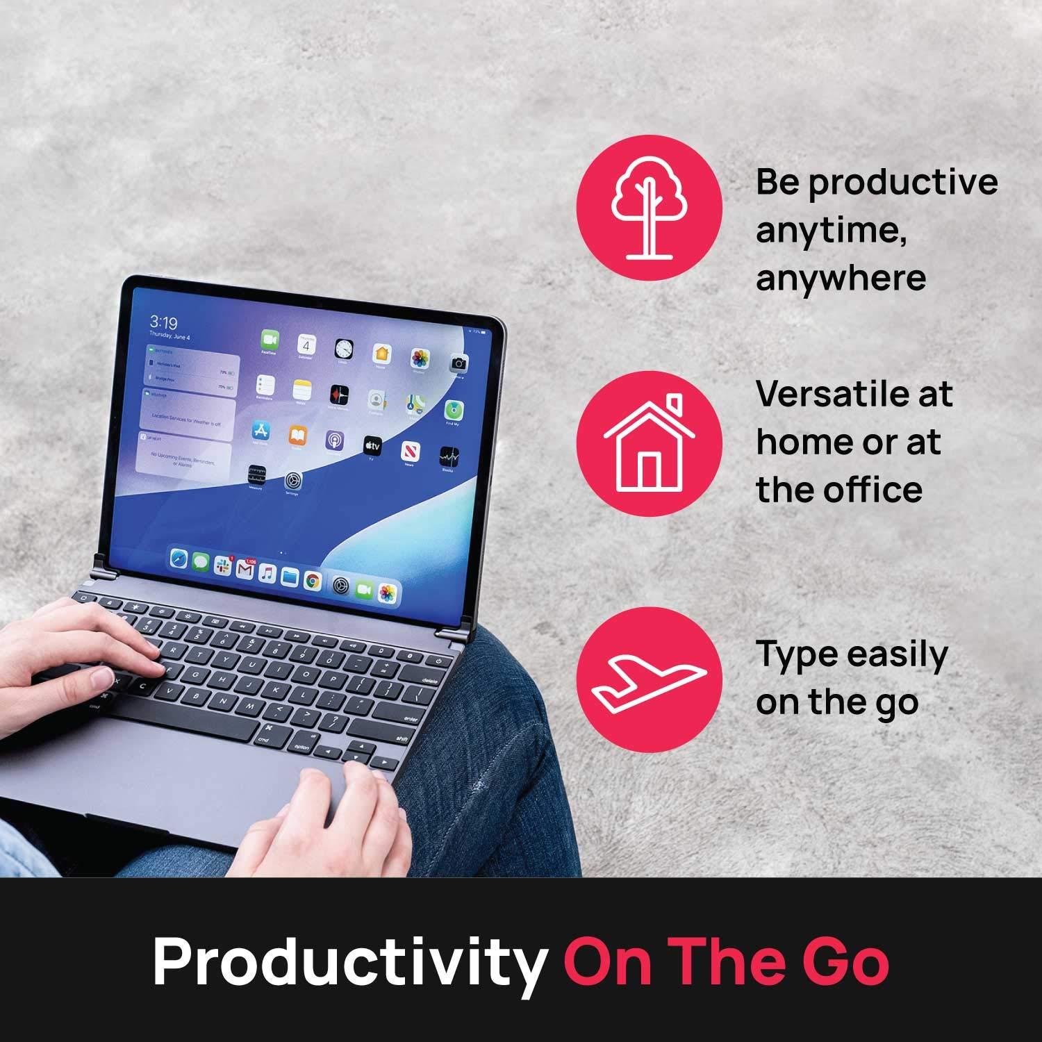 Brydge Brydge 12.9 Pro (3rd Generation, 2018 Model) (New: for iPad 3rd & 4th Gen (2018 & 2020, Space Gray)