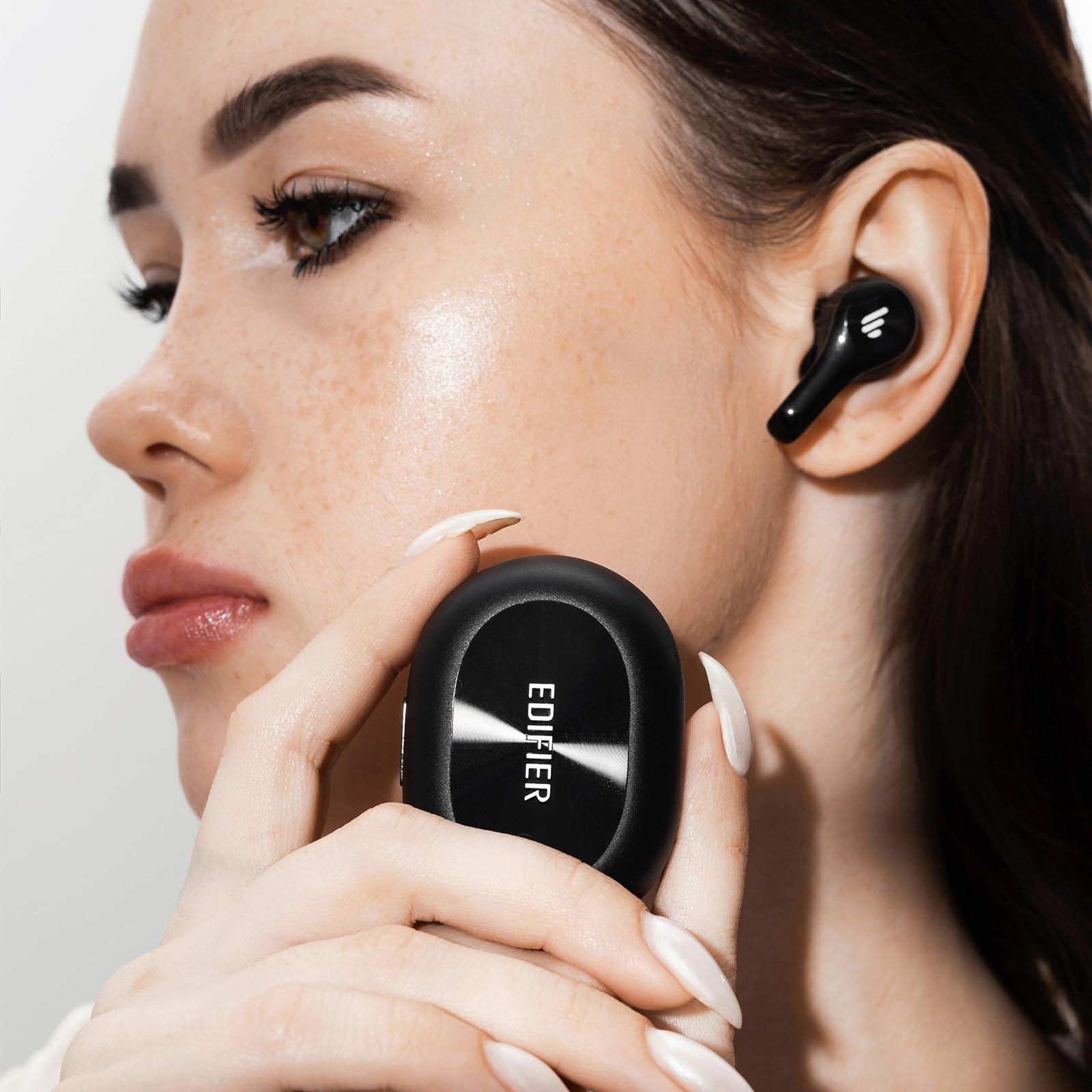 Edifier Edifier X5 Lite Bluetooth Earbuds True Wireless Headphones, in-Ear Earphones with Dual Microphones & Charging Case, Noise Cancellation & Game Mode for Phone Tablet Sports Workout - Black