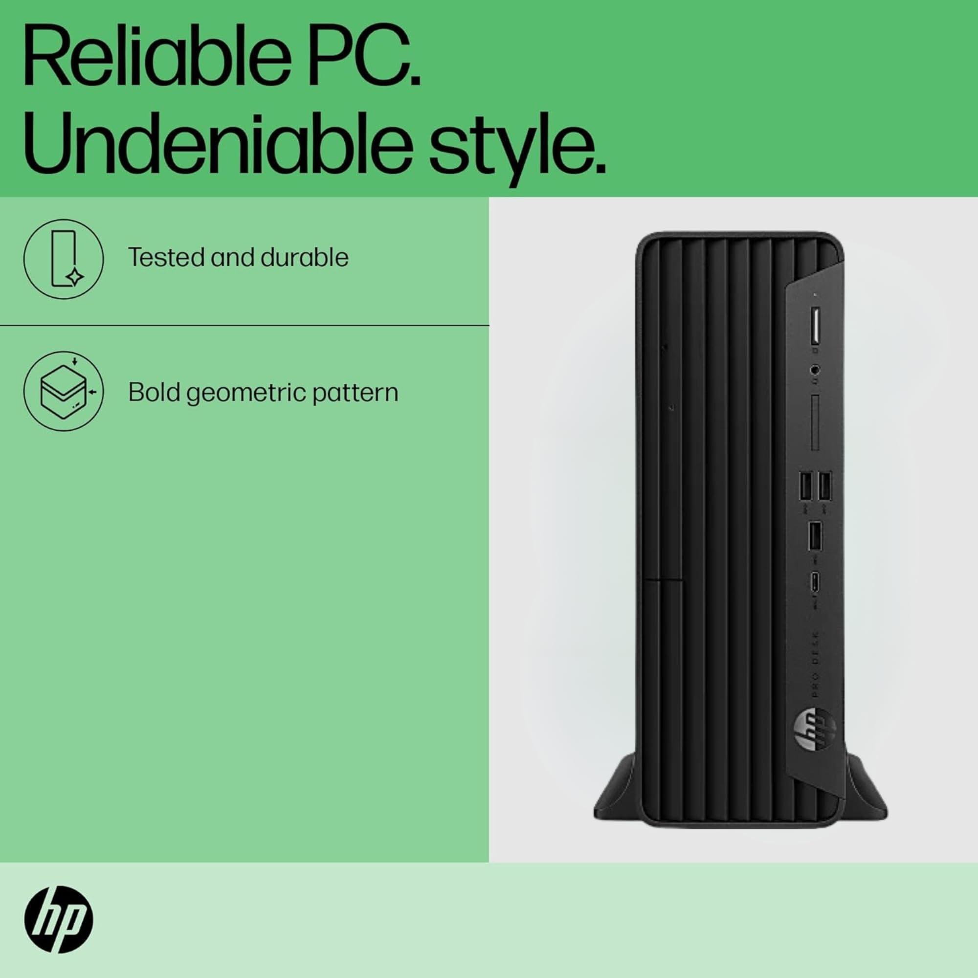 HP HP ProDesk 400 Small Form Factor Business Desktop, Intel Core i5 Processor, 32GB RAM, 1TB PCIe SSD, WiFi 6, HDMI, Display Port(Support 4K), Type-C, Windows 11 Pro