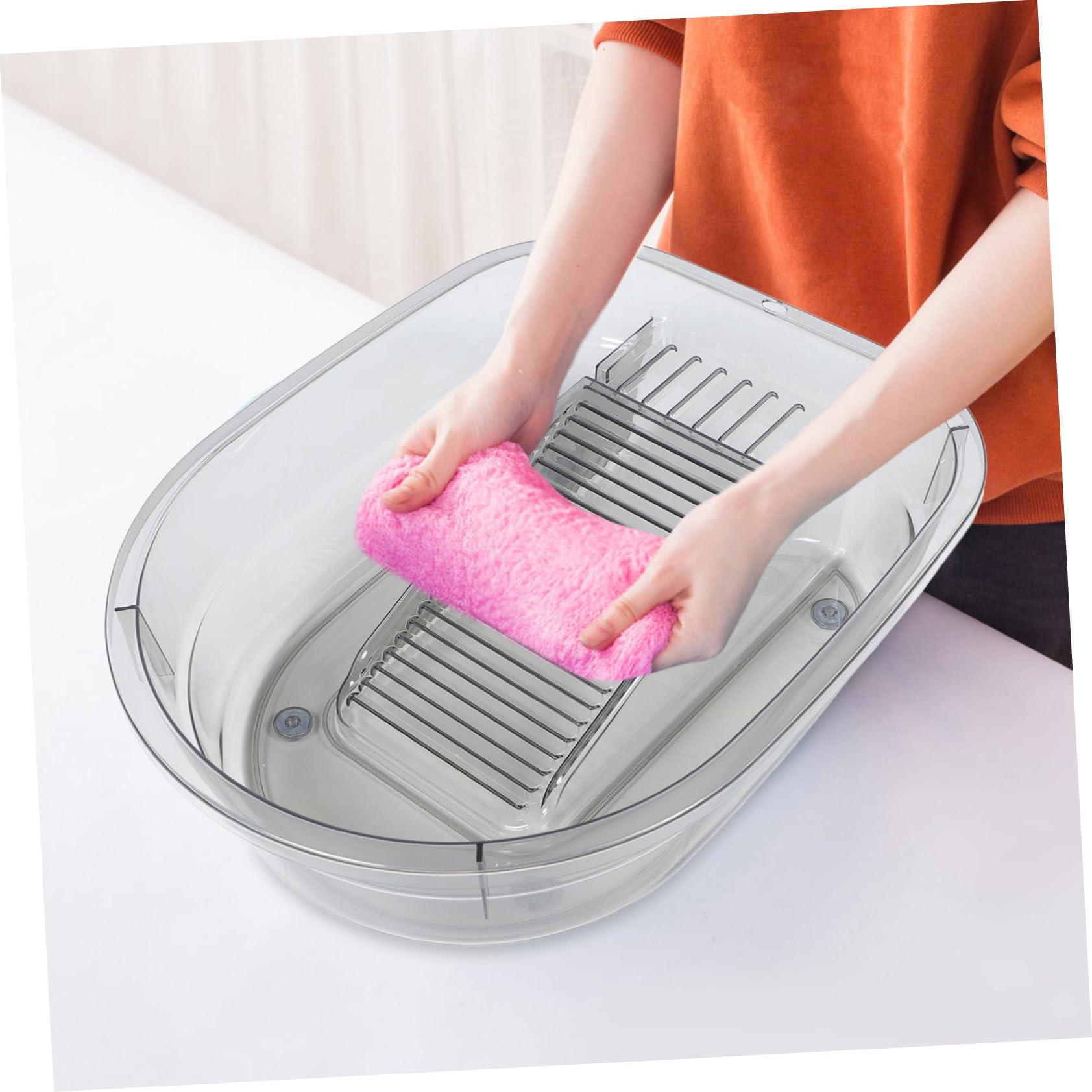 ORFOFE ORFOFE Newborn Clothes Basin Washboard Household Baby Clothes Washbasin Multi-functional Wash Tub