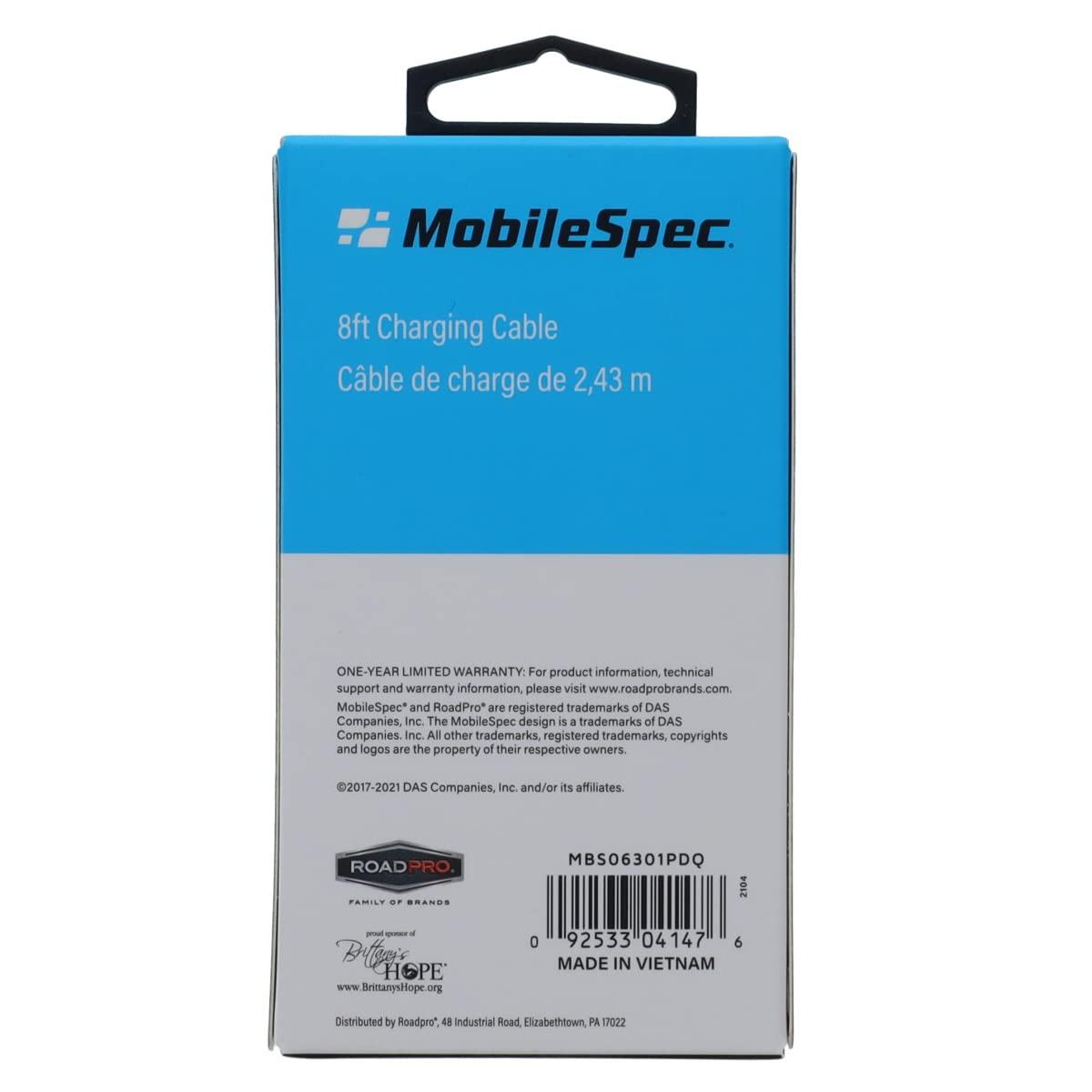 Mobile Spec Mobile Spec MBS06301 8 Foot USB-C to USB Charge & Sync Flat Cable