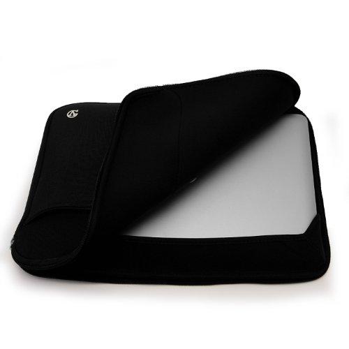 Vangoddy Jet Black Durable Neoprene Protective Laptop Sleeve Cover for Sony VAIO S Series 13.3 inch Laptop Models SVS131190X, SVS1311AGXB, SVS13112FXS, SVS13112FXP and Wristband
