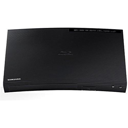 SAMSUNG Samsung Blu-ray DVD Disc Player With Built-in Wi-Fi 1080p & Full HD Upconversion, Plays Blu-ray Discs, DVDs & CDs, Plus 6Ft High Speed HDMI Cable, Black Finish