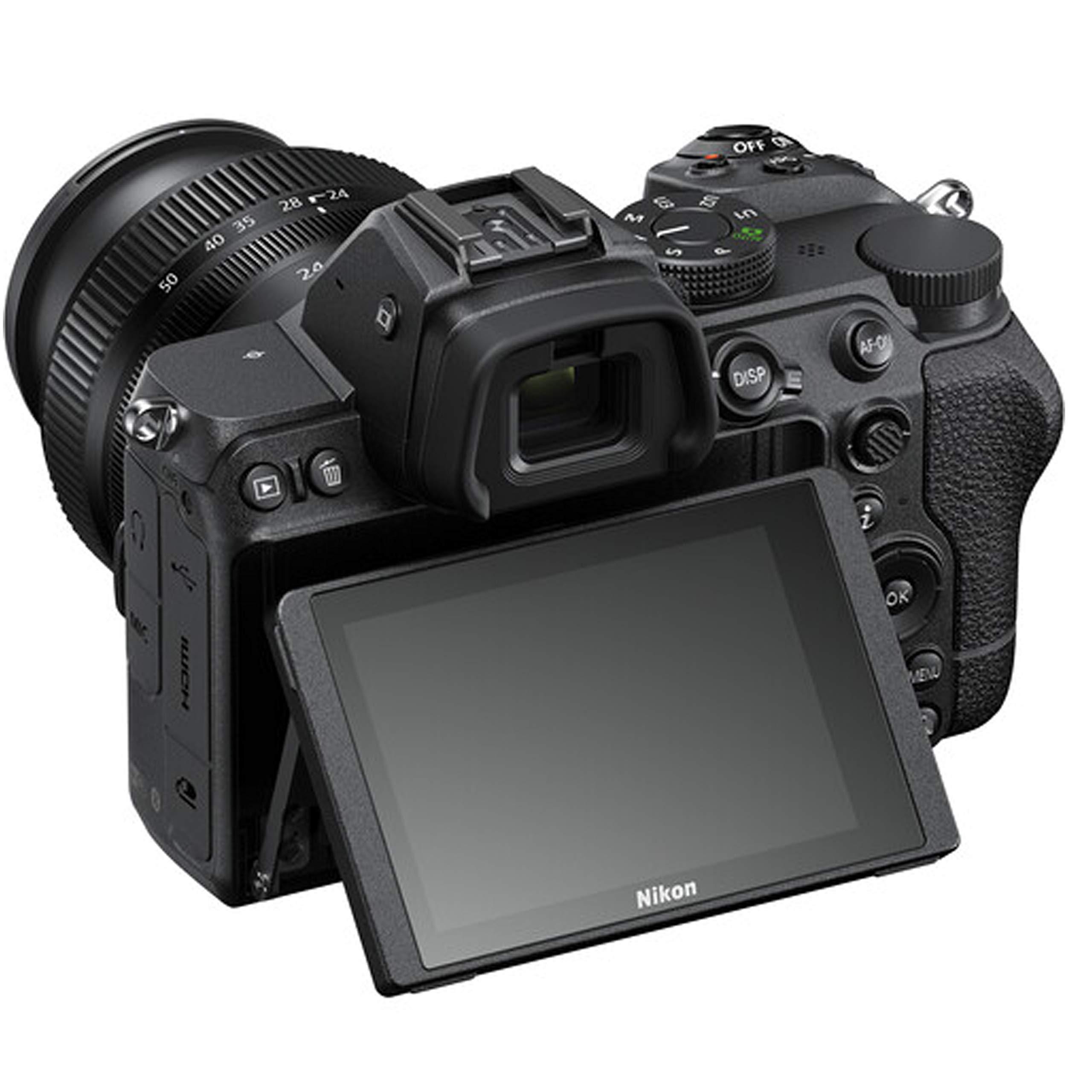 Nikon Nikon Z5 Mirrorless Digital Camera 24.3MP W/Nikkor Z 24-50mm f/4-6.3 Lens + 128GB Memory, Spare Battery, Filters,Case, Tripod, Flash, and More (39pc Bundle), Black (Renewed)