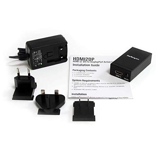 StarTech StarTech.com Active HDMI to DisplayPort Converter - 1920 x 1200 - EDID Support - HDMI or DVI to DP Converter (HDMI2DP),Black