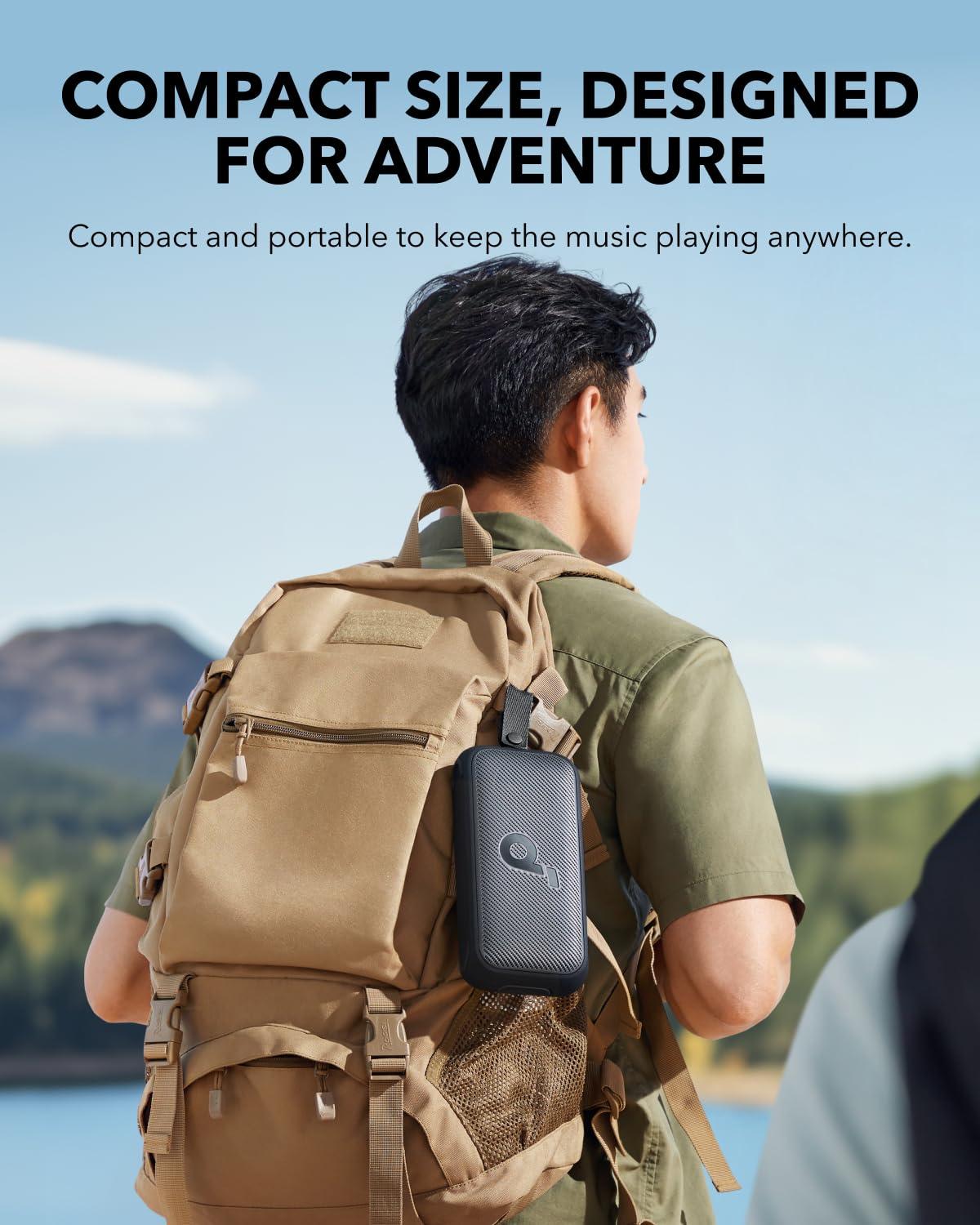 Soundcore Soundcore Motion 300 Wireless Hi-Res Portable Speaker with BassUp, Bluetooth Speaker with SmartTune Technology, 30W Stereo Sound, 13H Playback, and IPX7 Waterproof, for Backyard, Camping (Renewed)