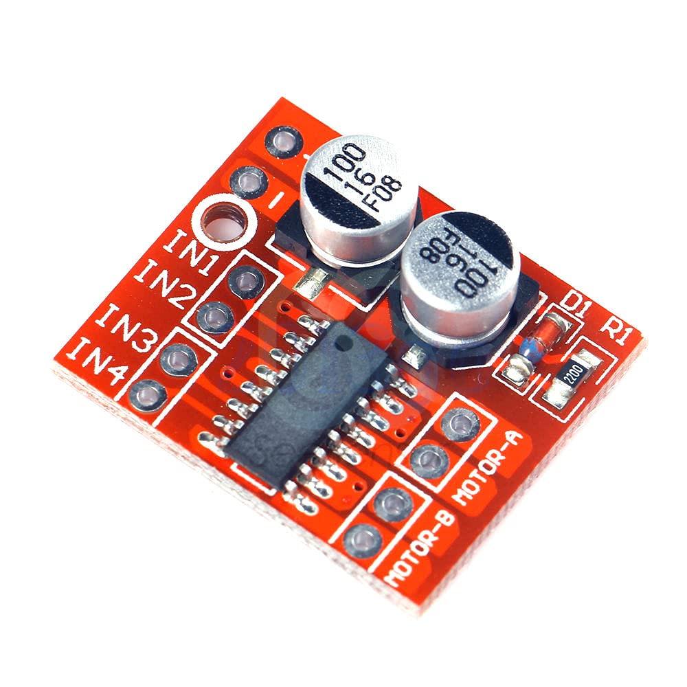 ElectronicMaker 10Pcs 1.5A 2-Way MX1508 DC Motor Driver Module PWM Speed Dual H-Bridge Stepper Motor L298N