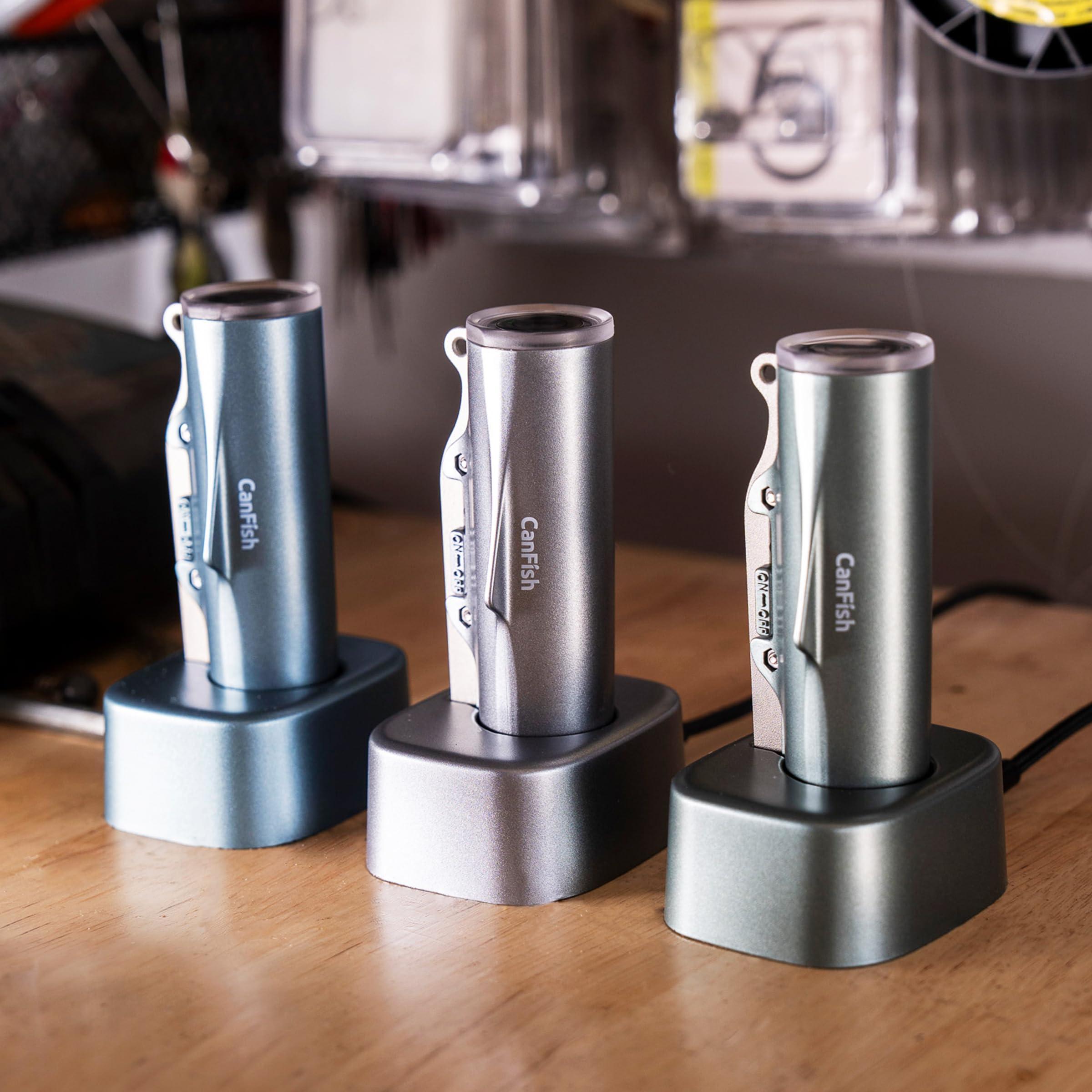 Chasing CanFish Fishing CamX Underwater Fishing Camera, HD 1080P &136Ultra-Wide-Angle,656FT ROV Waterproof/Motion Sensing/Segmented Intelligent Recording/Wireless Charge/App Compatible with iOS and Android