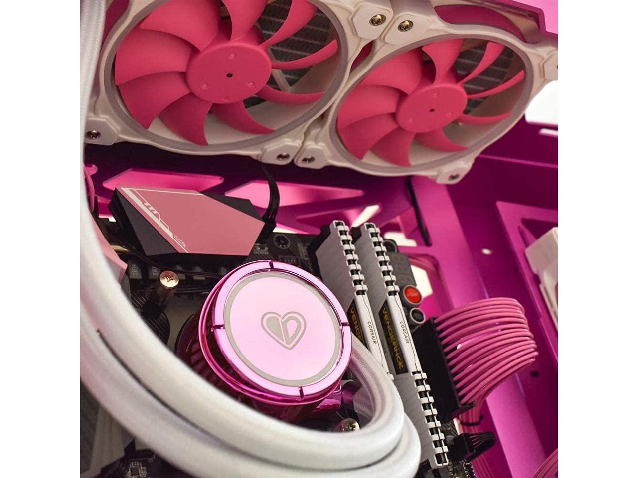 Leslied ID-Cooling PINKFLOW 240 Pink Symphony ARGB Light Effect Integrated Water-Cooled CPU Cooler