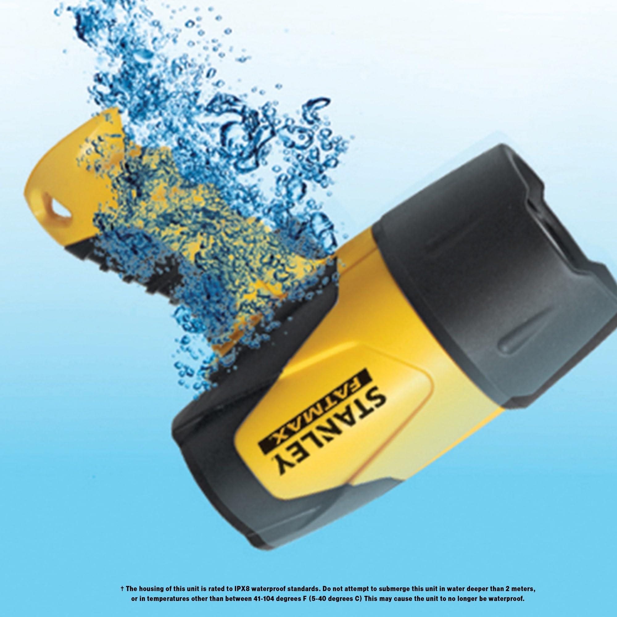 STANLEY STANLEY FATMAX FL5W10 Rechargeable 520 Lumen Lithium Ion Waterproof LED Spotlight Flashlight