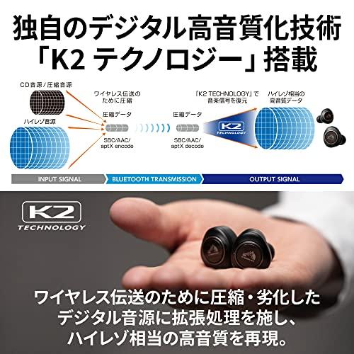 JVC Victor HA-FW1000T Fully Wireless Earbuds, Wood Series, Noise Canceling, Wood Dome Carbon Diaphragm, K2 Technology, External Sound Capture Function, Up to 27 Hours Playtime, Bluetooth Ver5.2 Compatible