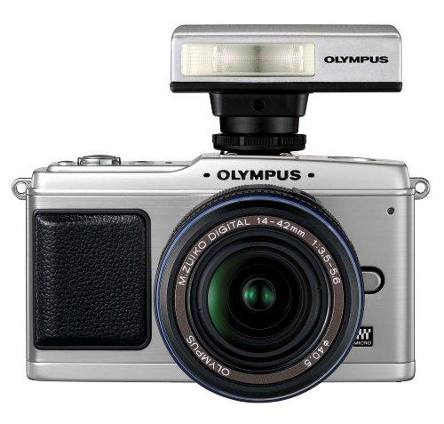 Olympus Olympus PEN E-P1 12.3 MP Micro Four Thirds Interchangeable Lens Digital Camera with 3-inch LCD and Silver 14-42mm f/3.5-5.6 Zuiko Digital Zoom Lens (Silver)