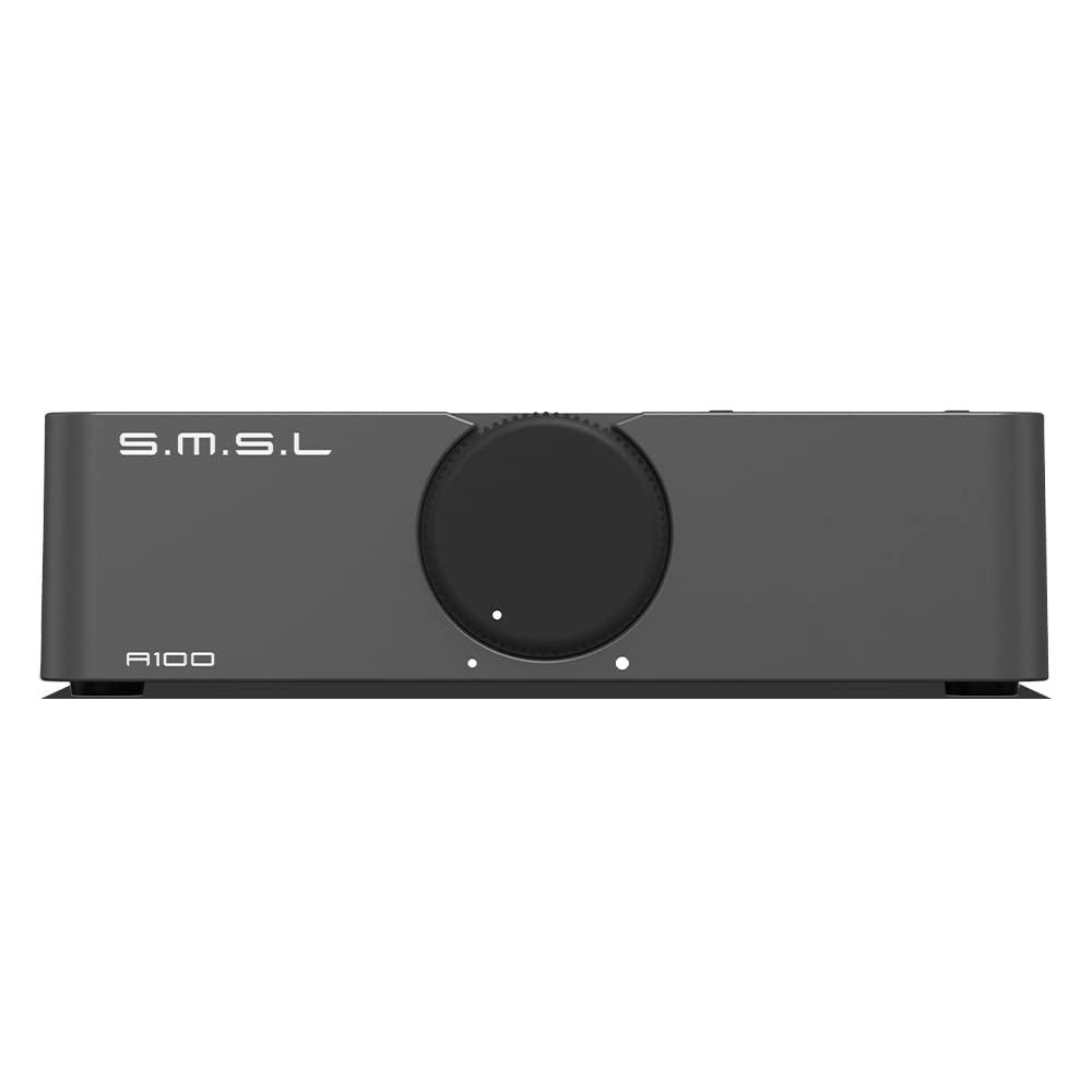 S.M.S.L SMSL A100 Amplifier Home Audio, Stereo Amplifier Uses Infineon's Power Amplifier Chip MA12070, 2 * 80W Output Power, USB Multi-Device Support, Bluetooth 5.0 with Circuit Protection