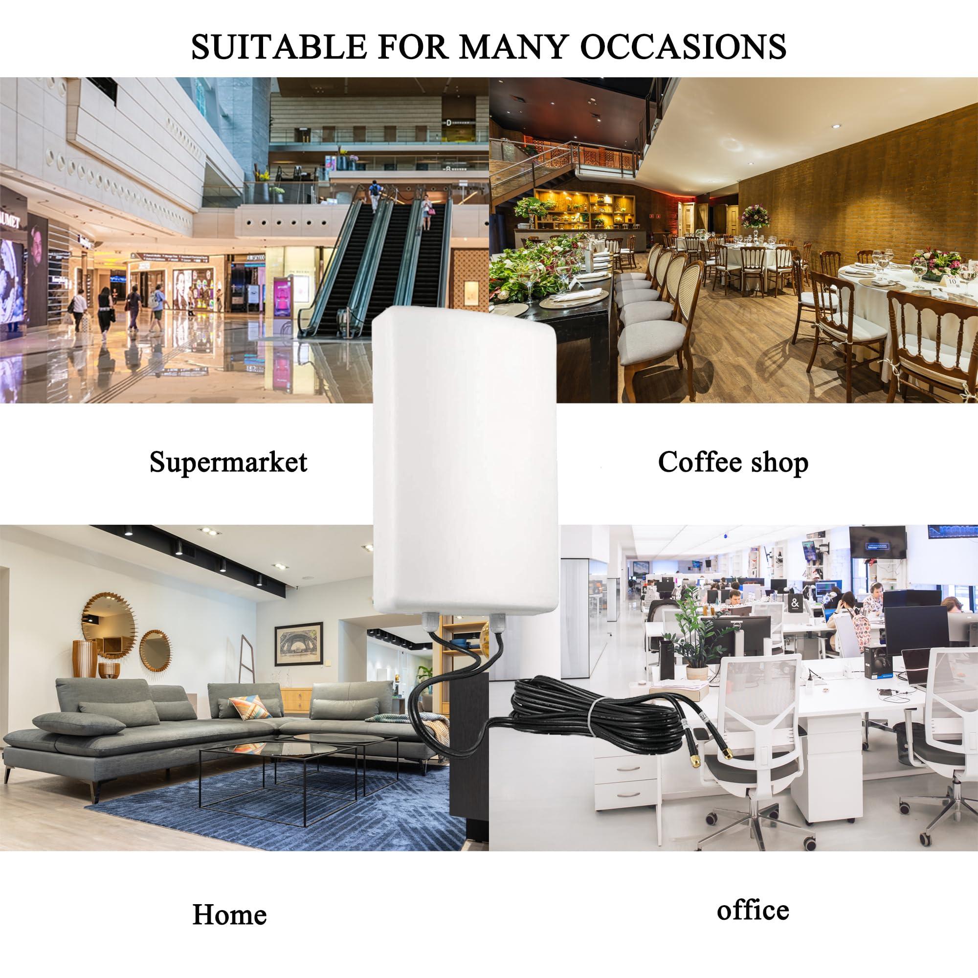 SIGNALPLUS High-Gain 4G LTE 2X2 MIMO Antenna 11dBi Outdoor WiFi Antenna Kit - Long Range Directional SMA Antenna for Verizon AT&T T-Mobile Sprint Cellular 4G LTE Router with Pole kit