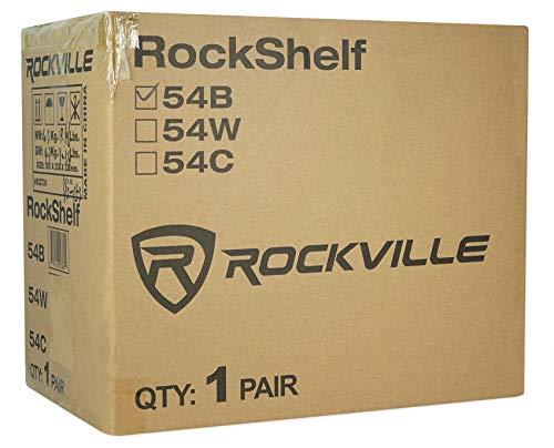 Rockville Rockville 2 RockShelf 54B 360W Black 5.25" Home Theater Bookshelf Speakers/4 Ohm